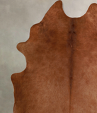 Solid Brown Cowhide Rug #A44662