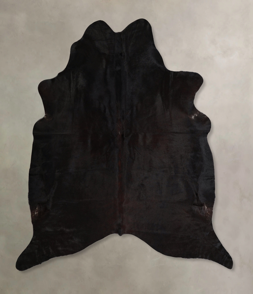 Solid Black Cowhide Rug #A44676