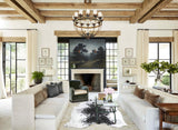Salt and Pepper Black Cowhide Rug #A44701