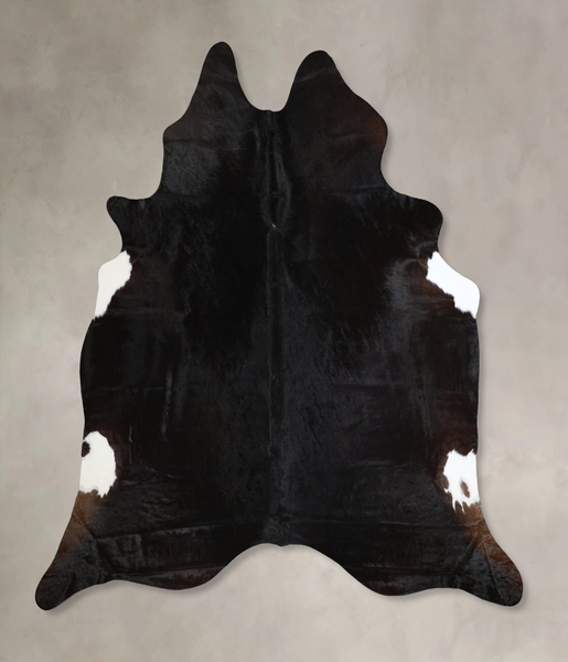 Solid Black Cowhide Rug #A44712
