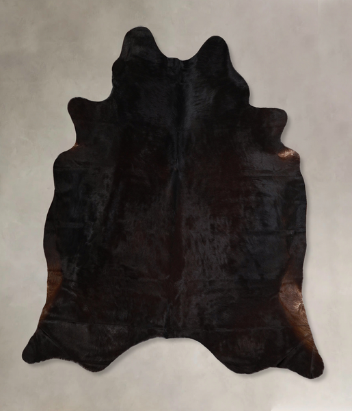 Solid Black Cowhide Rug #A44722