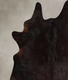 Solid Black Cowhide Rug #A44723