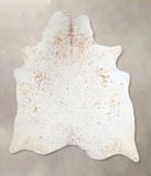 Salt and Pepper Brown Cowhide Rug #A44757