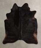 Solid Black Cowhide Rug #A44778