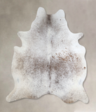 Salt and Pepper Brown Cowhide Rug #A44798