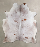Salt and Pepper Brown Cowhide Rug #A44801