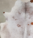 Salt and Pepper Brown Cowhide Rug #A44801