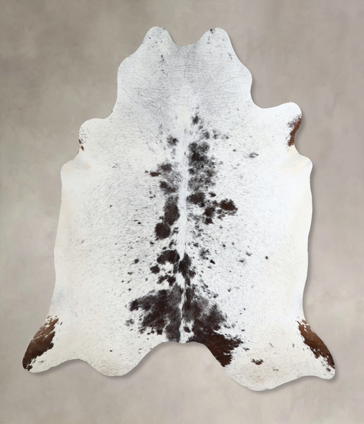 Salt and Pepper Black Cowhide Rug #A44808