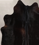 Solid Black Cowhide Rug #A44834
