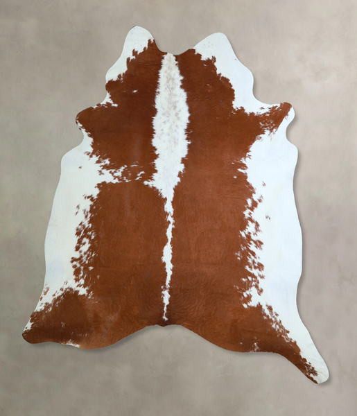 Brown and White Cowhide Rug #A44839