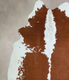 Brown and White Cowhide Rug #A44839