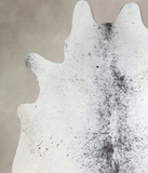 Salt and Pepper Black Cowhide Rug #A44856