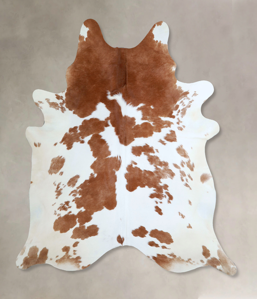 Brown and White Cowhide Rug #A44875