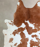 Brown and White Cowhide Rug #A44875