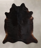 Solid Black Cowhide Rug #A44882