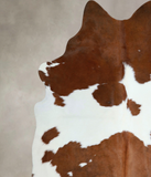 Brown and White Cowhide Rug #A44906