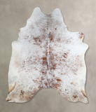 Salt and Pepper Brown Cowhide Rug #A44940