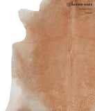 Solid Brown Cowhide Rug #A4504