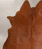 Solid Brown Cowhide Rug #A45067