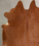 Solid Brown Cowhide Rug #A45097