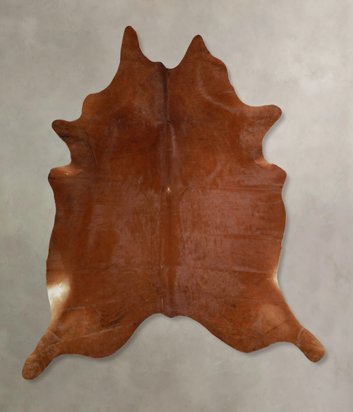 Solid Brown Cowhide Rug #A45100