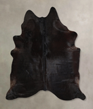 Solid Black Cowhide Rug #A45116
