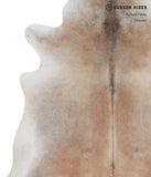 Grey with Beige Cowhide Rug #A4514