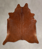 Solid Brown Cowhide Rug #A45273