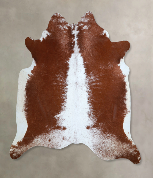 Brown and White Cowhide Rug #A45296