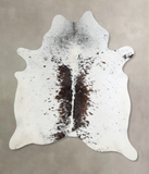 Salt and Pepper Brown Cowhide Rug #A45567