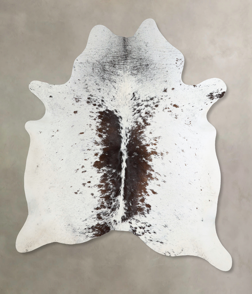 Salt and Pepper Brown Cowhide Rug #A45567