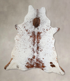 Salt and Pepper Brown Cowhide Rug #A45568