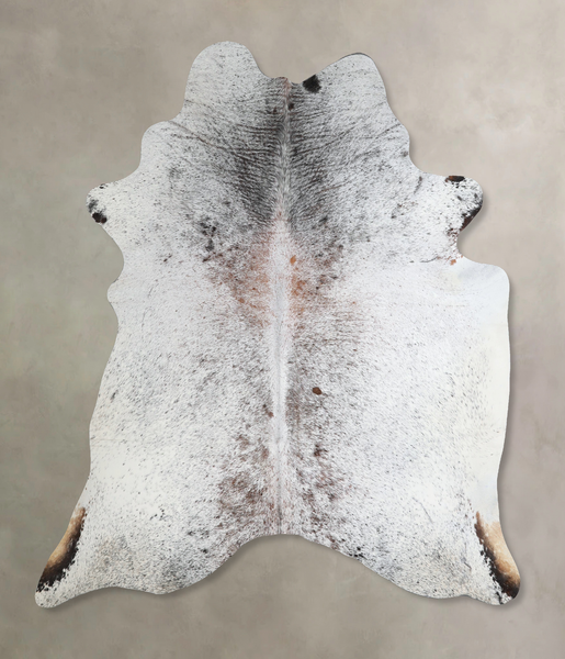 Salt and Pepper Brown Cowhide Rug #A45585