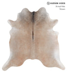 Grey with Beige Cowhide Rug #A4568