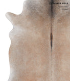 Grey with Beige Cowhide Rug #A4568