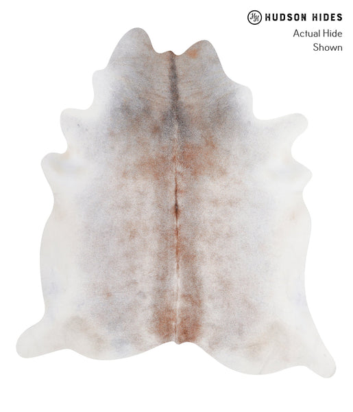 Grey with Beige Cowhide Rug #A4572