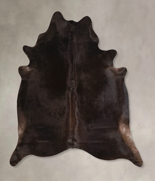 Solid Black Cowhide Rug #A45725
