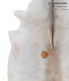 Grey with Beige Cowhide Rug #A4576