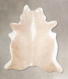 Beige and White Cowhide Rug #A46077