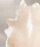 Beige and White Cowhide Rug #A46077