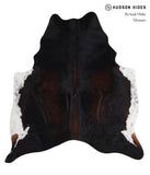 Chocolate and White Cowhide Rug #A4621