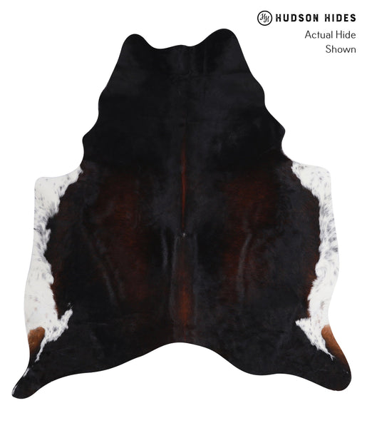 Chocolate and White Cowhide Rug #A4621