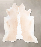 Beige and White Cowhide Rug #A47398