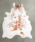 Brown and White Cowhide Rug #A47815