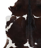 Chocolate and White Cowhide Rug #A4784