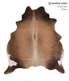Chocolate and White Cowhide Rug #A4808