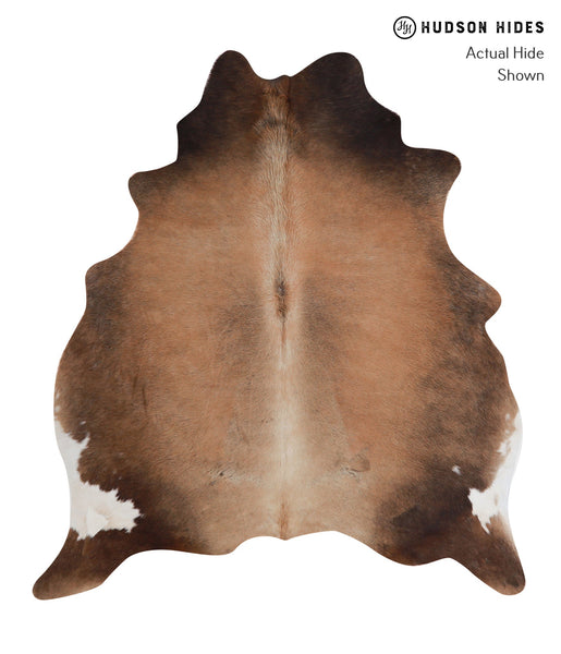 Chocolate and White Cowhide Rug #A4808