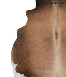 Chocolate and White Cowhide Rug #A4808