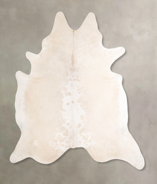 Beige and White Cowhide Rug #A48082