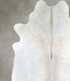 Grey with Beige Cowhide Rug #A48140